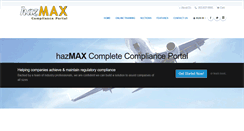 Desktop Screenshot of hazmaxonline.com